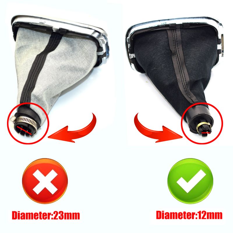 5/6 Speed 12mm Gear Shift Knob Lever Shifter Gaiter Boot For V-W Golf IV 4 G-TI R32 Bora Je-tta 1999-2004_voghion.com
