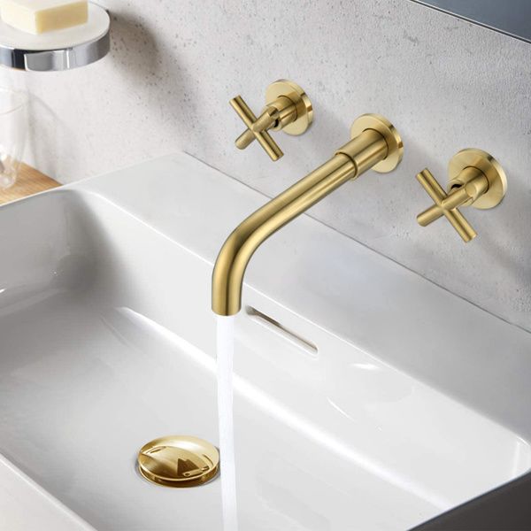 Bathroom Faucet Wall Mounted Bathroom Sink Faucet-Archaize_voghion.com