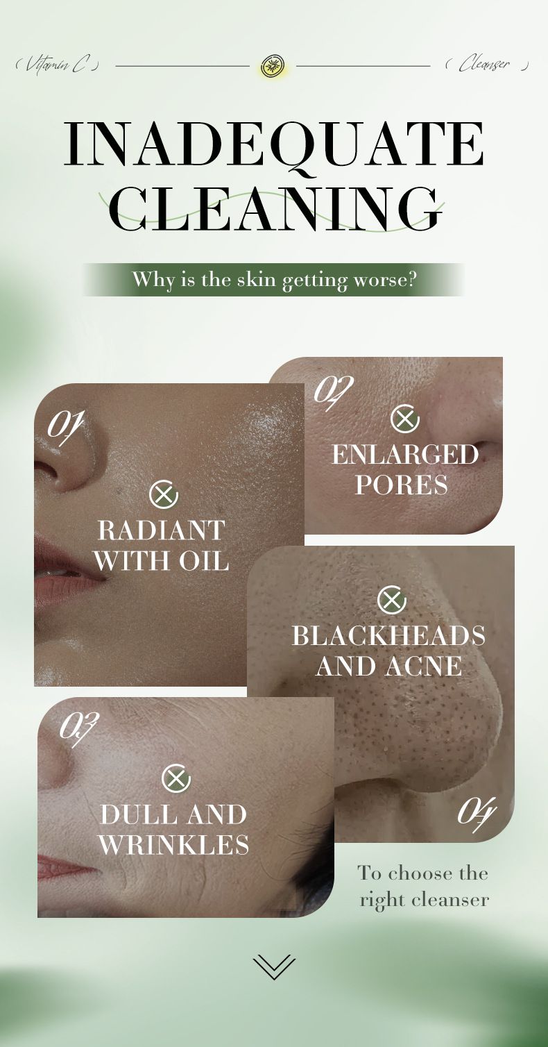SADOER VC Brightening Cleansing Milk Series | 4-layer Fruit Extract Energy · Deep Cleansing · Universal (kiwi Fruit/citrus/grapefruit/lemon Optional)_voghion.com