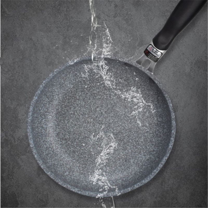 Sartén wok de piedra duradera, antiadherente, de cerámica, para inducción, ideal para cocinar en la cocina a gas o para carne._voghion.com