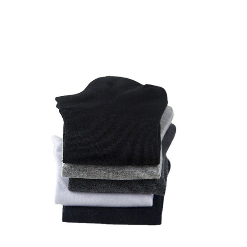 2025d Baumwolle Einfarbig Casual Boot Frühling Sommer Herbst Winter Atmungsaktiv Low Cut Kurze Alle Jahreszeiten Herrensocken_voghion.com