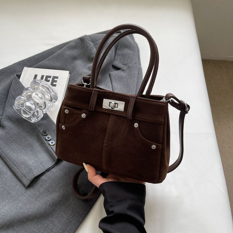 Borsa a tracolla semplice e alla moda, nuova e alla moda, per donna, autunno inverno 2025, opaca di alta qualità._voghion.com