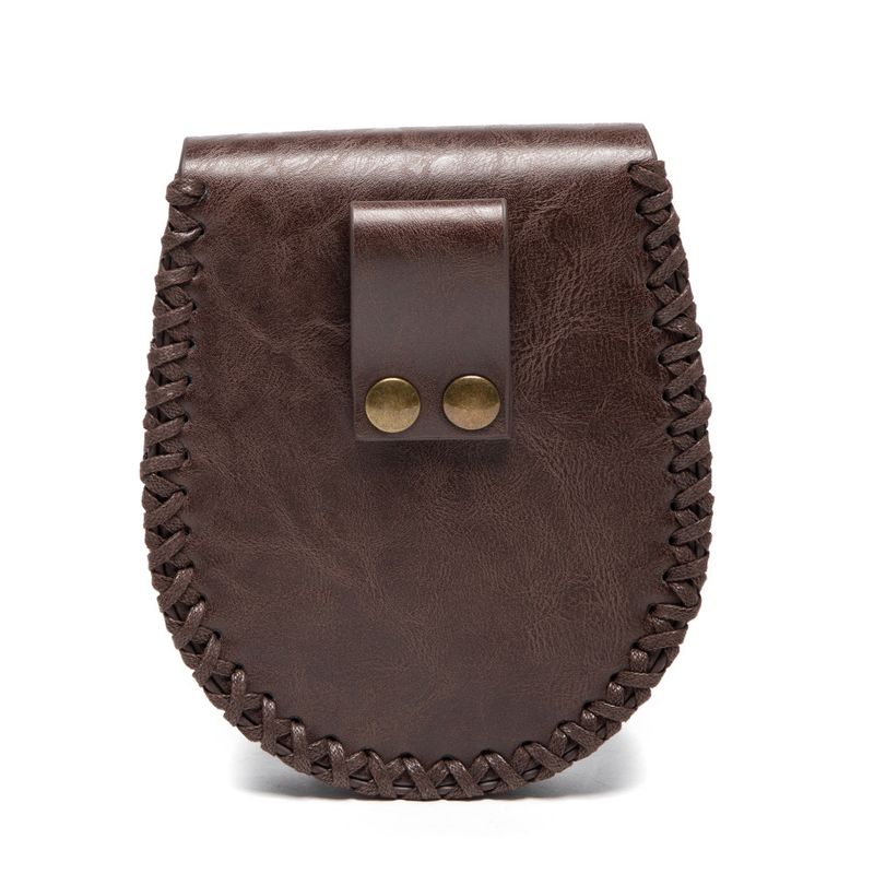 Mittelalterlicher Gürtel im Wikingerstil, Münzgeldbörse, Ritter-Retro-Gürteltasche mit Prägung_voghion.com