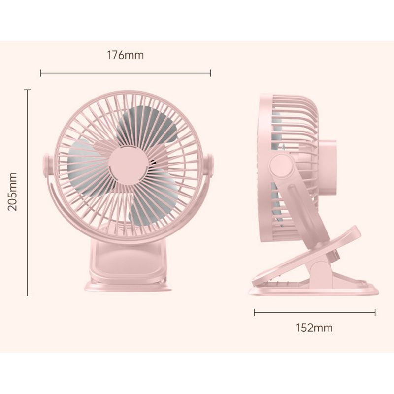 Novo carrinho de bebê portátil recarregável USB mini com ventilador pequeno_voghion.com