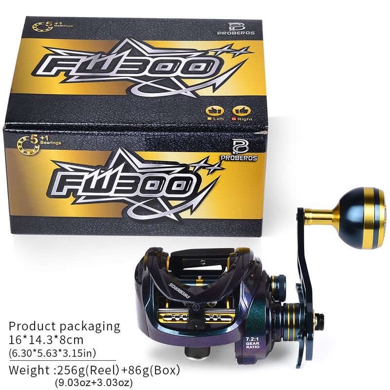 Mulinello con piastra in ferro per pesca in mare aperto da 12 kg, con esca larga, goccia d'acqua, linea profonda, lancio lungo e lento, con attacco a tazza_voghion.com