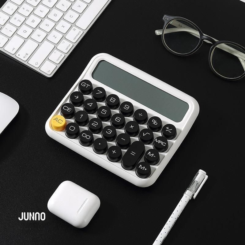 1 Pcs Small Square Calculator Personalized Large LCD Solar Office Calculator_voghion.com