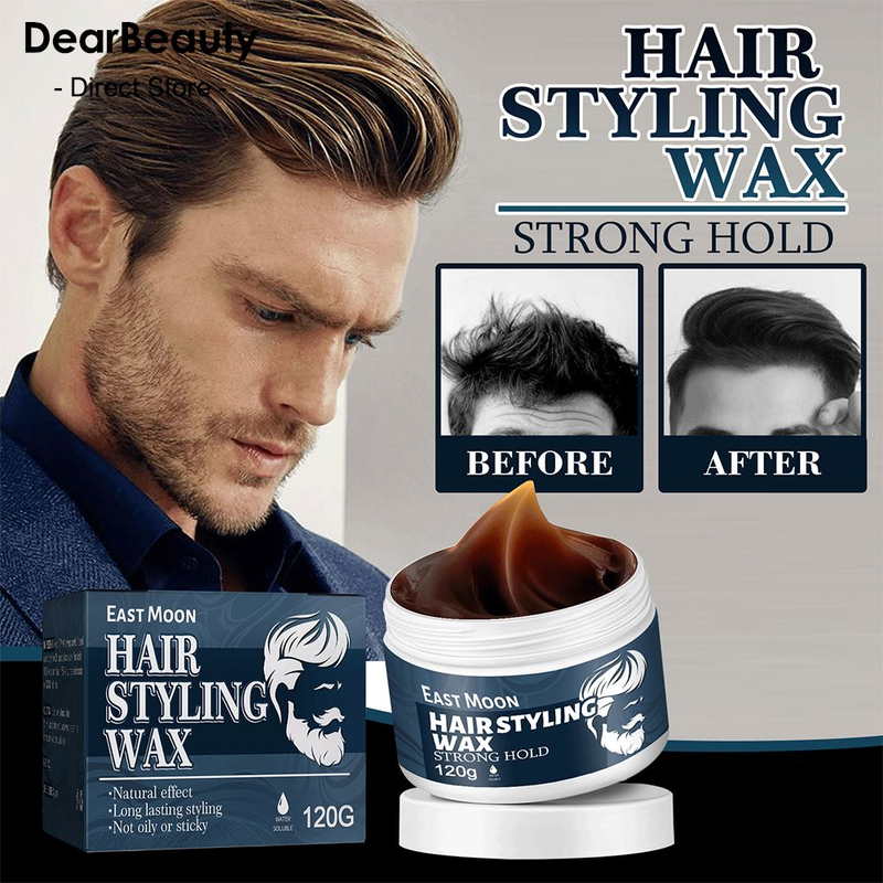 Voks Herrehår Hår 120g Hårstyling Clay Gel Fluffy Fugtgivende mat finish Strong Molding Cream Lon_voghion.com