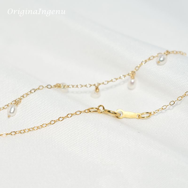 Fashion 14K Filled Natural Necklace Gold Choker Handmade Pendants Collier Femme Kolye Collares Boho Pearl Jewelry for Women_voghion.com