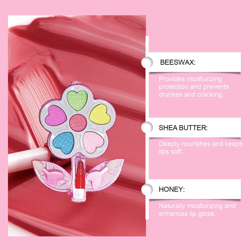WIIEEY Kinder Lidschatten Make-Up Box Kinder Make-Up Geschenk Box ist geeignet für Kinder zu spielen und lernen Make-Up Spaß_voghion.com