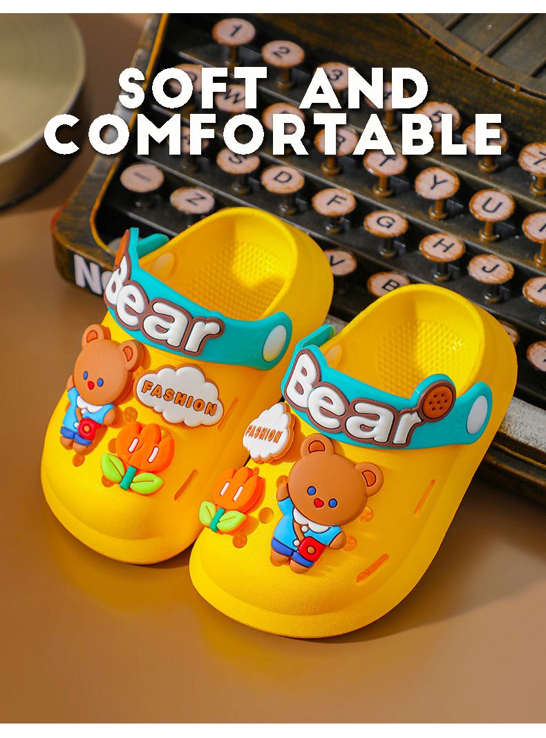 Mutter & Kinder Kleinkind Niedlichen Cartoon Rutschfeste Baby Loch Schuhe_voghion.com