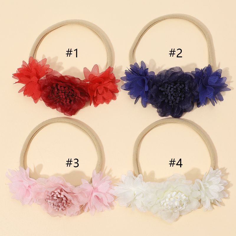 Accessori per capelli per bambini transfrontalieri vendita calda corda per capelli per bambini copricapo di fiori per bambine anello elastico in nylon per capelli alla moda all'ingrosso_voghion.com