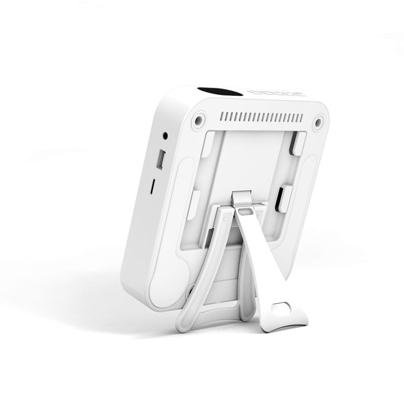 Bærbar CD-afspiller Bluetooth-højttaler Stereo CD-afspillere LED-skærm Vægmonterbar CD-musikafspiller med IR-fjernbetjening FM-radio_voghion.com