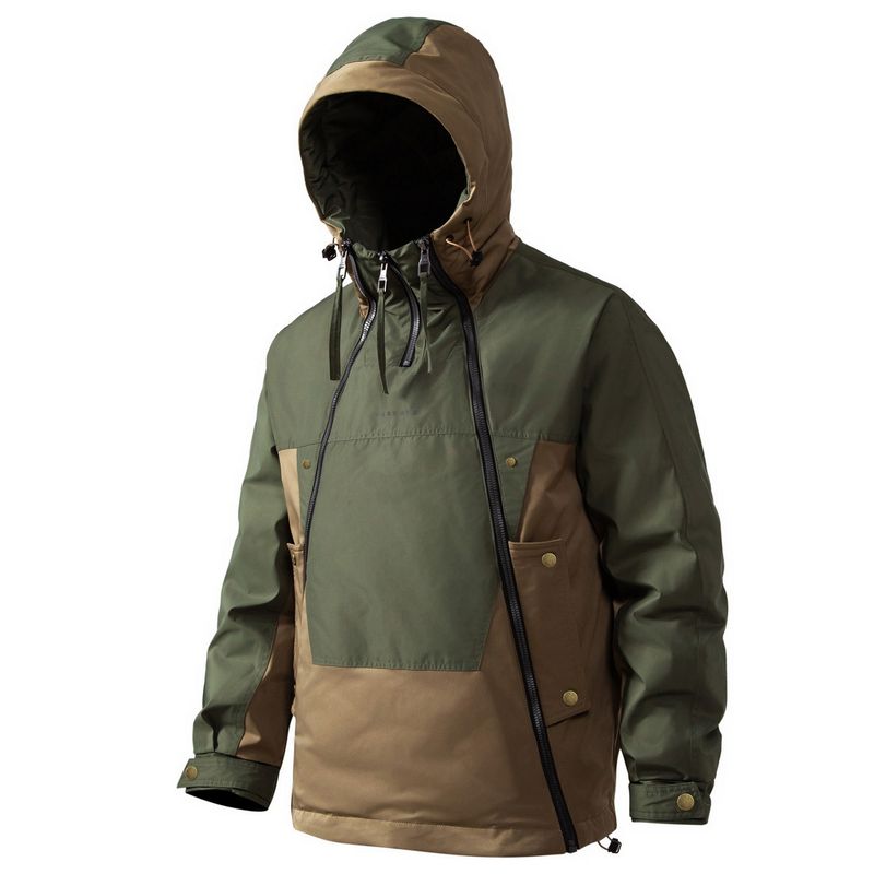 Winter New Men's Double Zipper Design Trendy Casual Jacket 90 White Duck Down Warm Coat for Men_voghion.com