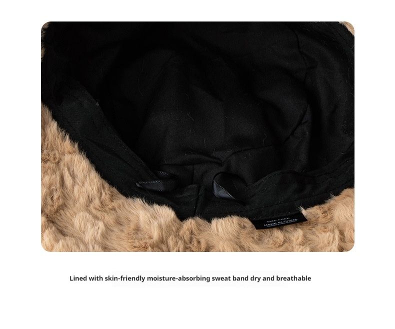 New Big Head Waist Woolen Hat For Children, Autumn Plain Look, Fashionable And Versatile, Showing Face, Small Japanese Fisherman's Hat_voghion.com