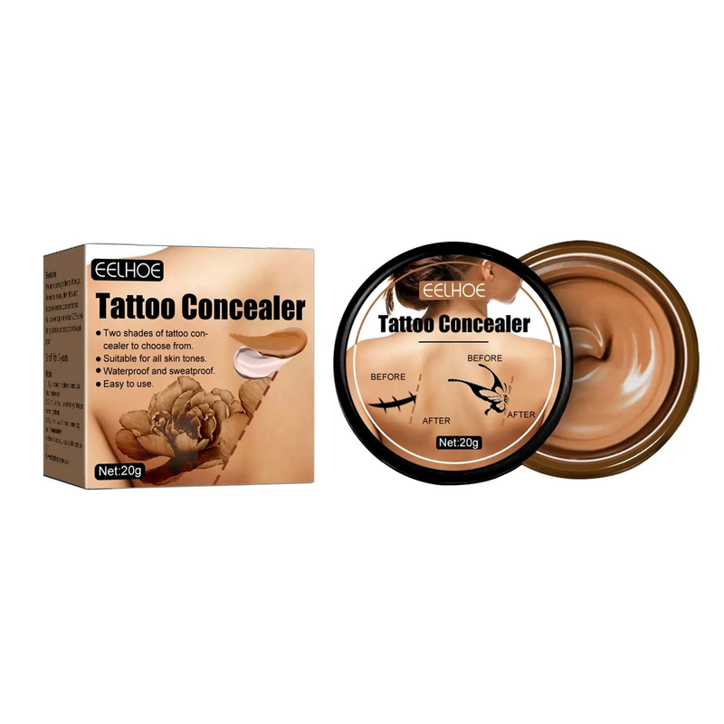 Concealer Foundation Cream Makeup Base Professional Full Coverage Freckles Cover Acne Spots and Dark Circles Facial Makeup_voghion.com