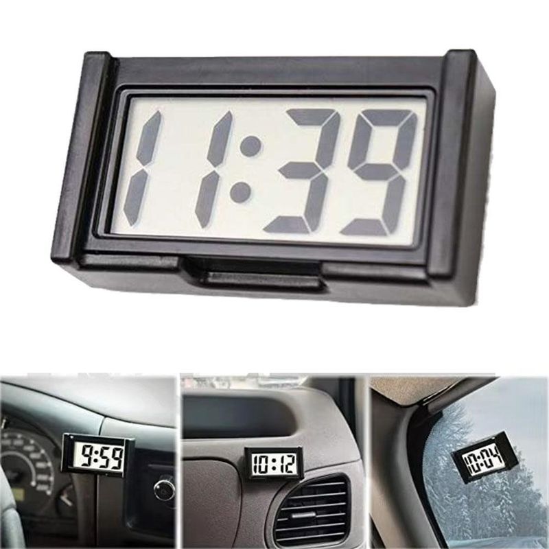 Orologio impermeabile, orologio elettronico per interni auto, ornamento orologio digitale per veicoli elettrici_voghion.com