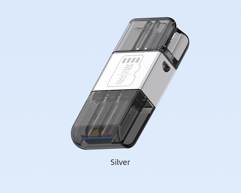 Mobiltelefonleser SD-minnekort TF-konvertering Typec datamaskin OTG-adapter U-disk for iPhone 15 Huawei_voghion.com