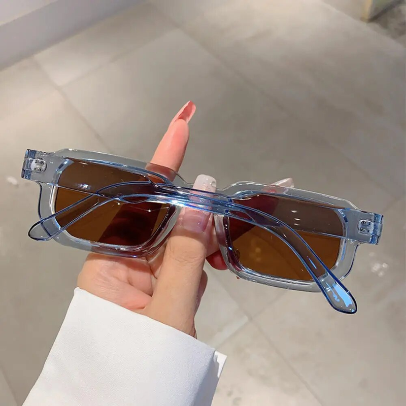 KLASSNUM Men Vintage Rectangle Frame Sunglae Fahion Retro Sun Glae Brand Deign UV400 Shade Eyewear Women_voghion.com