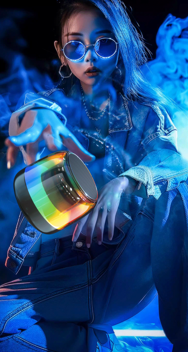 Xinke Bluetooth Kleiner hochwertiger Sound Super Bass Lange Akkulaufzeit Outdoor-Subwoofer Kabelloser Lautsprecher RGB_voghion.com