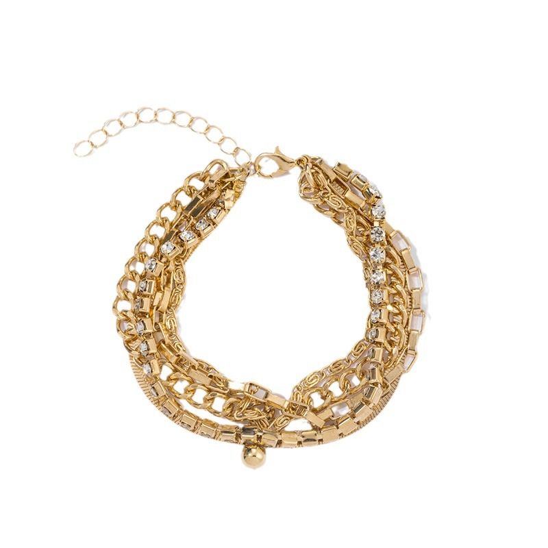 2024 Autumn New Alloy Multi-layer Stacking Personality Niche Inlaid Diamond Bracelet For Women_voghion.com