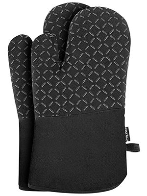 MILcea 4pcs Oven Gloves Heat Resistant Up To 300°C Non Slip Soft Kitchen Mitts For Cooking Baking Home Garden_voghion.com