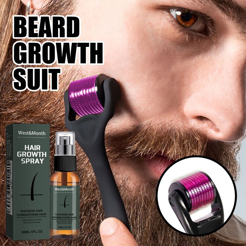 West&Month Set Herren pflegende Feuchtigkeitsspray Bart glatt und glänzend Flüssigkeit_voghion.com