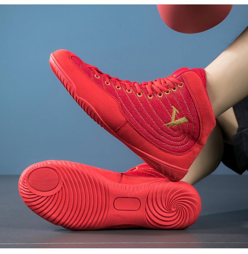 New Boxing Shoes For Men And Women, Deadlift, Push Up, Weight Bearing, Powerlifting, Non Slip Wrestling Shoes, Indoor Fitness Training Shoes_voghion.com