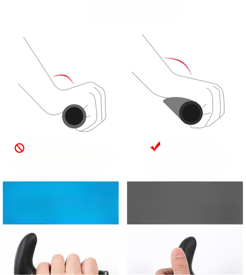 Xiqizhe Bicycle Integrated Molded Cow And Rubber Anti-Slip Sheep Horn Modified Handlebar Cover_voghion.com