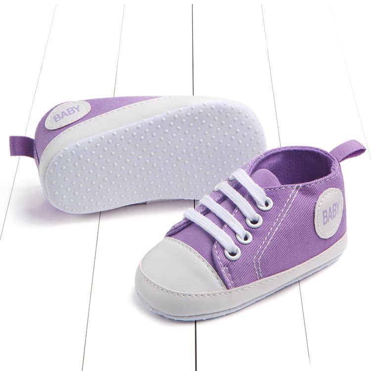 Zapatos de lona para caminar para bebés de 0 a 1 año con suela blanda para primavera y otoño 0106 Total_voghion.com
