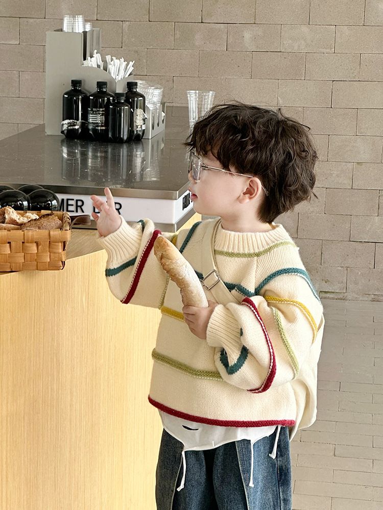 Children's Sweater 2025 Winter Men's And Women's Children's Baby Sweater Boys' Jumper Acrylic_voghion.com