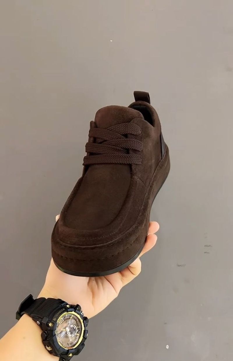 ShoeGlobe Europäische Version Herbst Casual Herren Loafer Vielseitige Leder Einfache Retro Dad Mokassins Trendy Schuhe_voghion.com