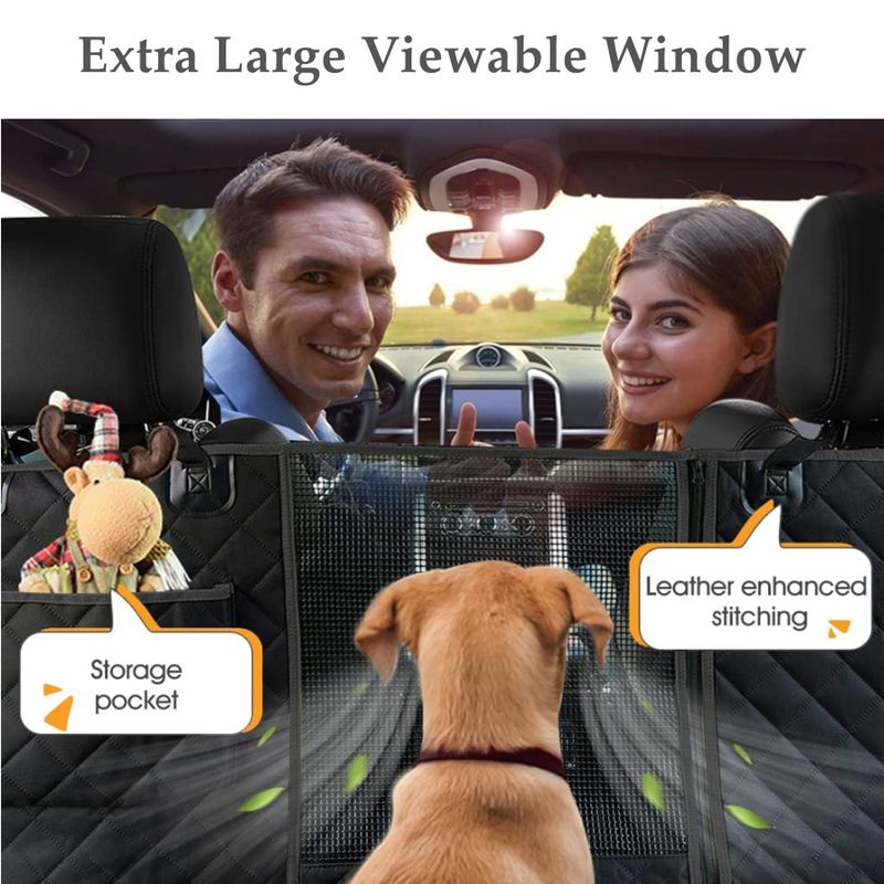 Für Tesla 3 Modell Y 20-24 Hund Wasserdicht Kratzfest Hängematte Langlebig Rutschfeste Pet Sitz Abdeckung Mit Mesh Fenster_voghion.com