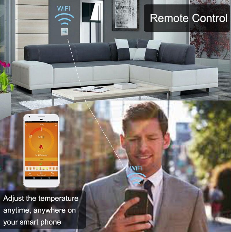 BEOK BOT-313WIFI Θερμοστάτης Θέρμανσης Λέβητα Αερίου Έξυπνος Ρυθμιστής Θερμοκρασίας Wifi για Λέβητες Λειτουργεί με την Alexa Google Home_voghion.com