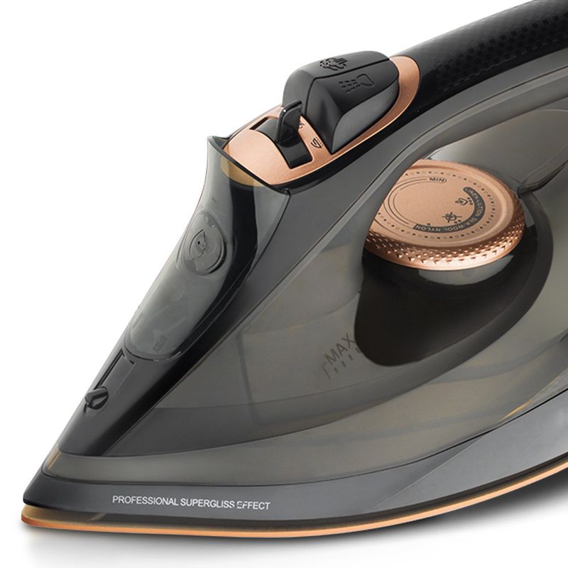 2200W Household Steam Iron, High-Power Electric Ironing Machine With Steam Burst, Durable Soleplate For All Fabrics, EU 220V_voghion.com