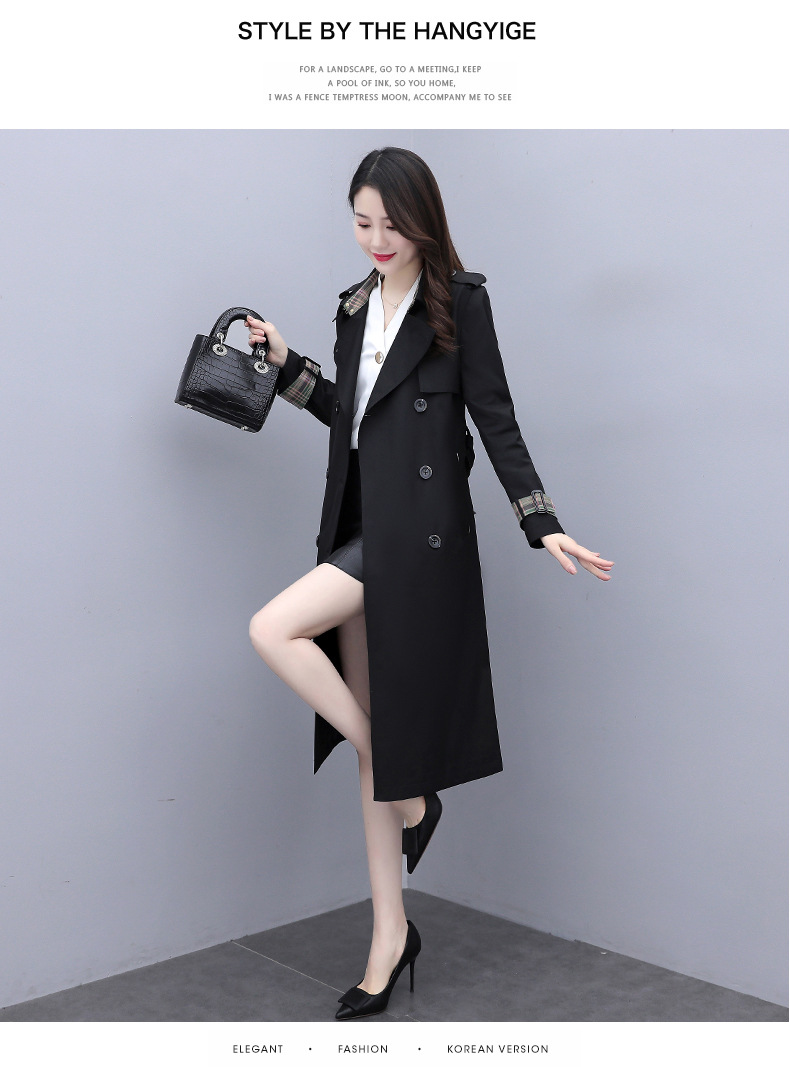 Cappotto nero primaverile pop temperamento moda donna_voghion.com