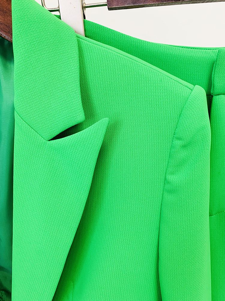 GraceChic In Stock 2025 Early Spring Series New European And American Celebrity Fashion Ribbon Tie Blazer Wide-Leg Pants Set_voghion.com