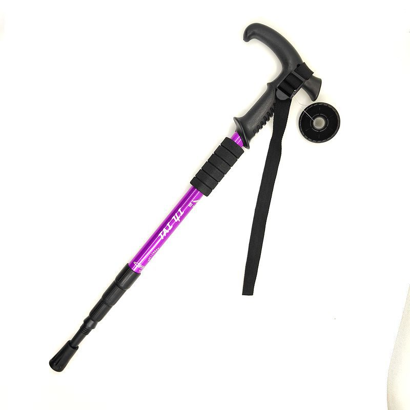 Trekking aluminiumlegering hoge sterkte T-handgreep ultralichte stokken rechte handgreep wandelen_voghion.com