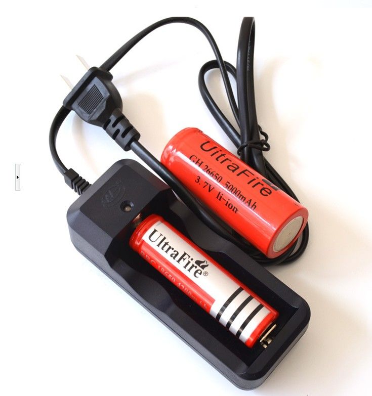 Automatic Ring High Intelligence Single Slot Charger With Cable For 18650 Lithium Battery, Full Charge Auto Stop_voghion.com