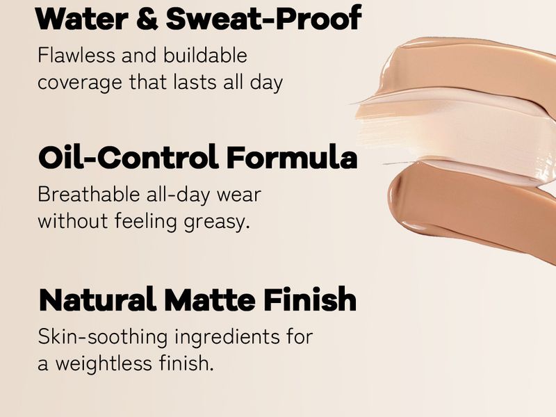 Sminkeoljekontroll Langvarig konturconcealer Foundationkrem Naturlig Lett å farge Ikke lett å fjerne Flytende sminkefoundation_voghion.com