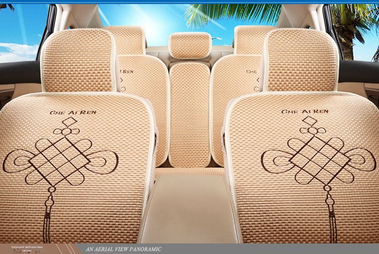 Almofada Four Seasons 006 cartoon China nó todo gelo seda almofada de assento de carro verão almofada de assento conjunto estofamento suprimentos_voghion.com