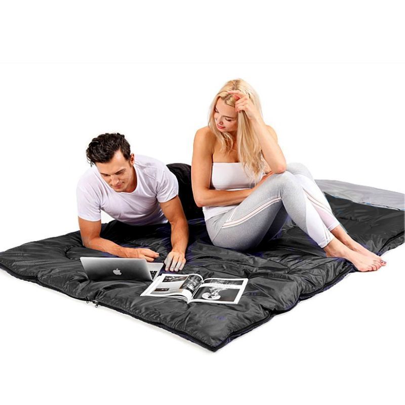 2,5 kg Doppelschlafsack für drinnen und draußen, für Paare, Camping, vier Jahreszeiten, Winter, Outdoor, für Erwachsene, schmutzabweisend, universell, für Reisen, kältebeständig_voghion.com