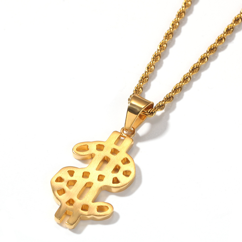 Men And Women's Jewelry - Hip Hop Stainless Steel Cross Pendant Necklace With 24-Inch Twisted Chain, Unique Gothic Design For Trendy Streetwear Look_voghion.com
