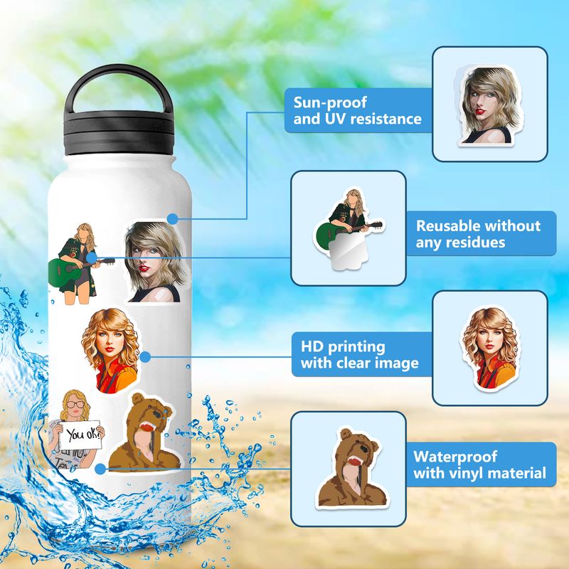 50 Taylor-klistermärken sångerstjärnor heta Taylor Swift-klistermärken_voghion.com