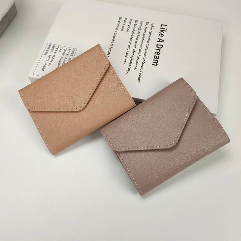 New Women's Wallet Fashion Simple Three-fold Short Wallet Multi-card Multi-function Coin Purse_voghion.com