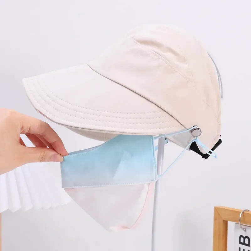New Arrivals Outdoor Summer Wide Brim Sunhat Women Sun Hats Foldable Adjustable Beach Bucket Hat Uv Protection Visors Fisherman_voghion.com