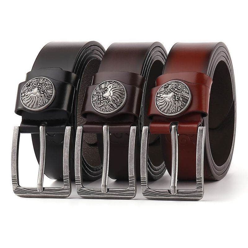 Belt hardware decoration needle buckle belt trend simple men's versatile men_voghion.com