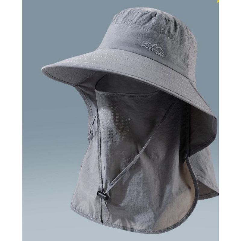 Mască de protecție solară pentru bărbați, mască integrală pentru drumeții de vară în aer liber, protecție UV, protecție solară pentru pescuit, pălărie de pescar_voghion.com