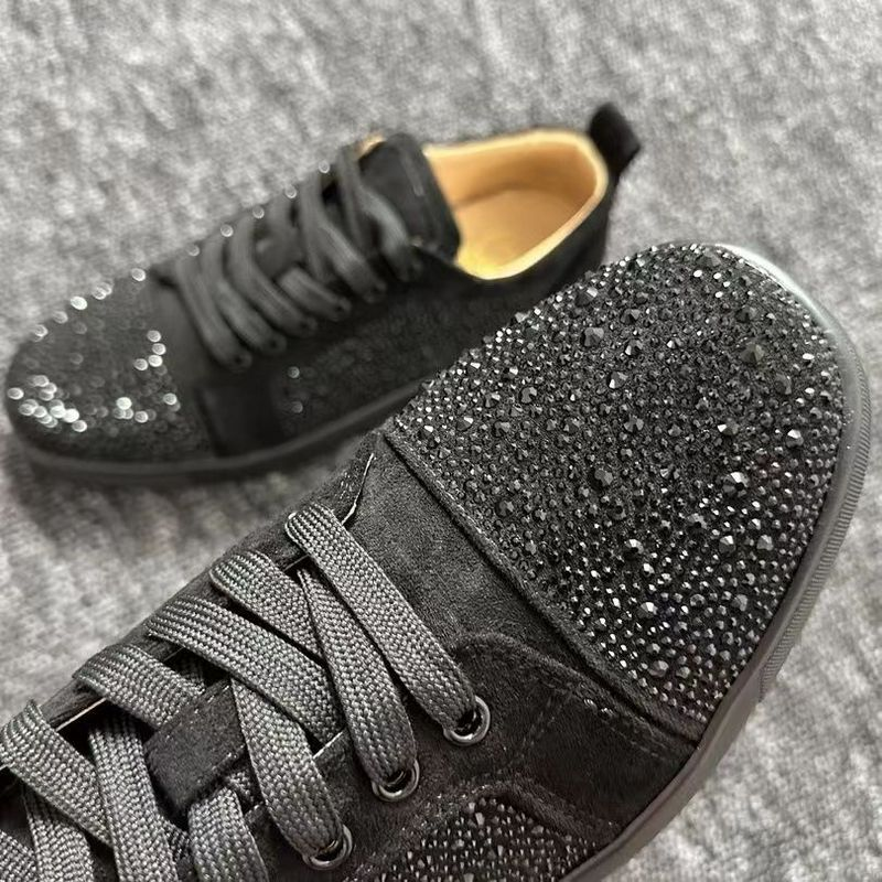 Dia Casual Men's Breathable Leather Sewn Black Fashion Comfortable Low-top Shoes_voghion.com