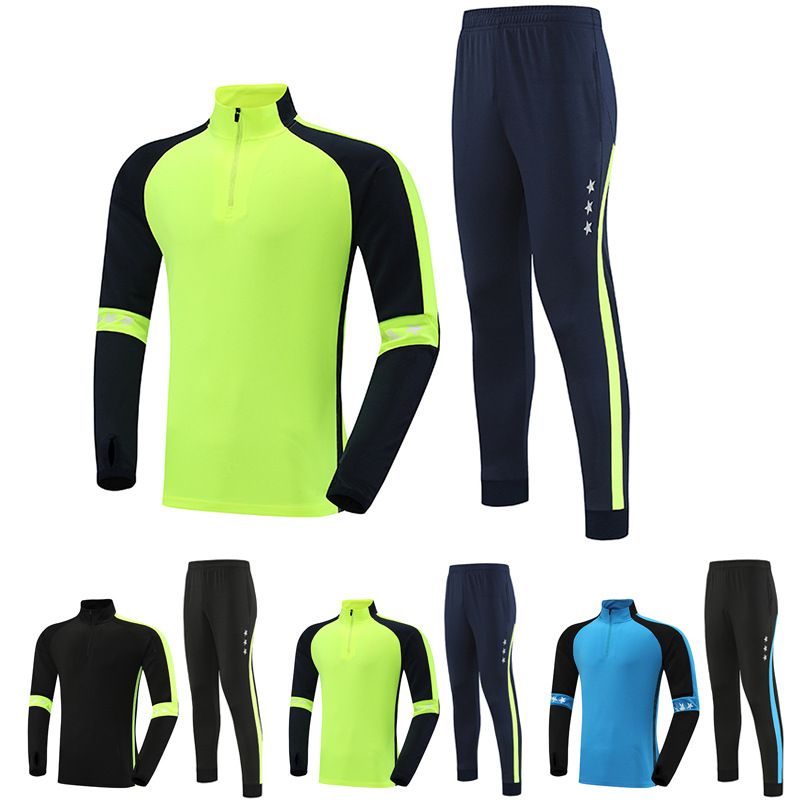 Herbst Winter Half-Zip Jacke Langarm Kinder Trainingsanzug Jungen Fußball Uniform Sportswear Performance Outfit_voghion.com