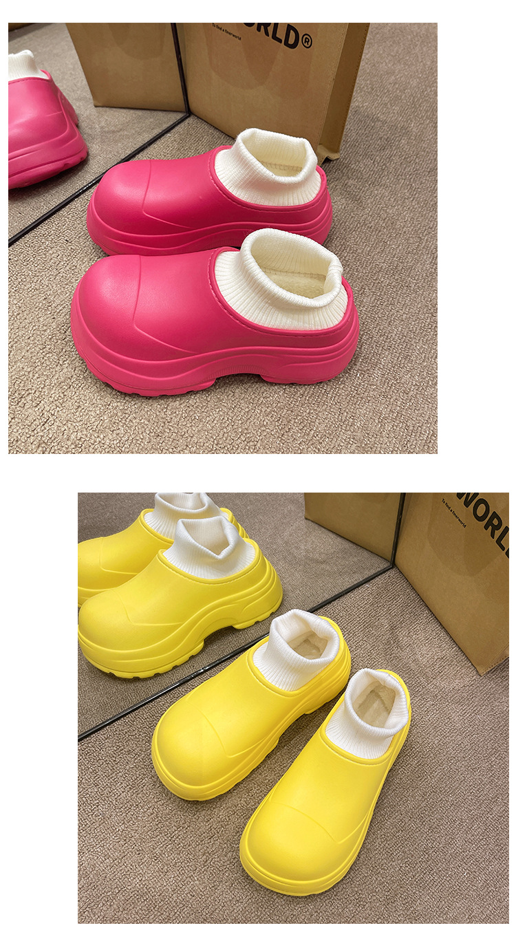 2023. aasta uued lühikesed puuvillased saapad, naiste talvised ülipaksu põhjaga, pehmest ja paksendatud soojad ühe pedaaliga puuvillased kingad, lumesaapad_voghion.com